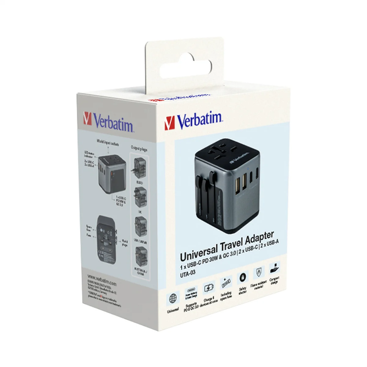 VERBATIM Universal Traveladapter UTA-03, weltweit