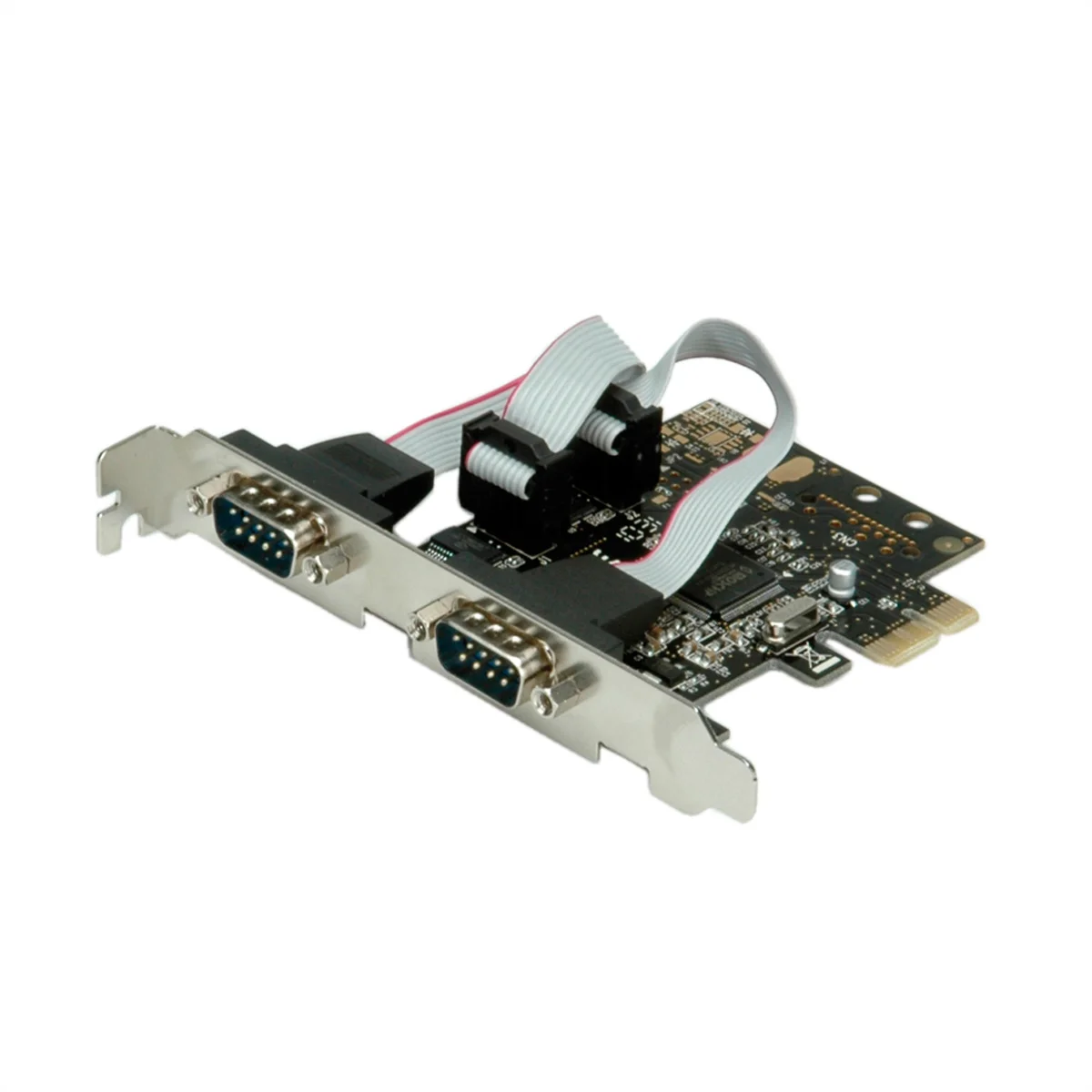 VALUE PCI-Express-Karte, Seriell RS232, D-Sub 9, 2 Ports