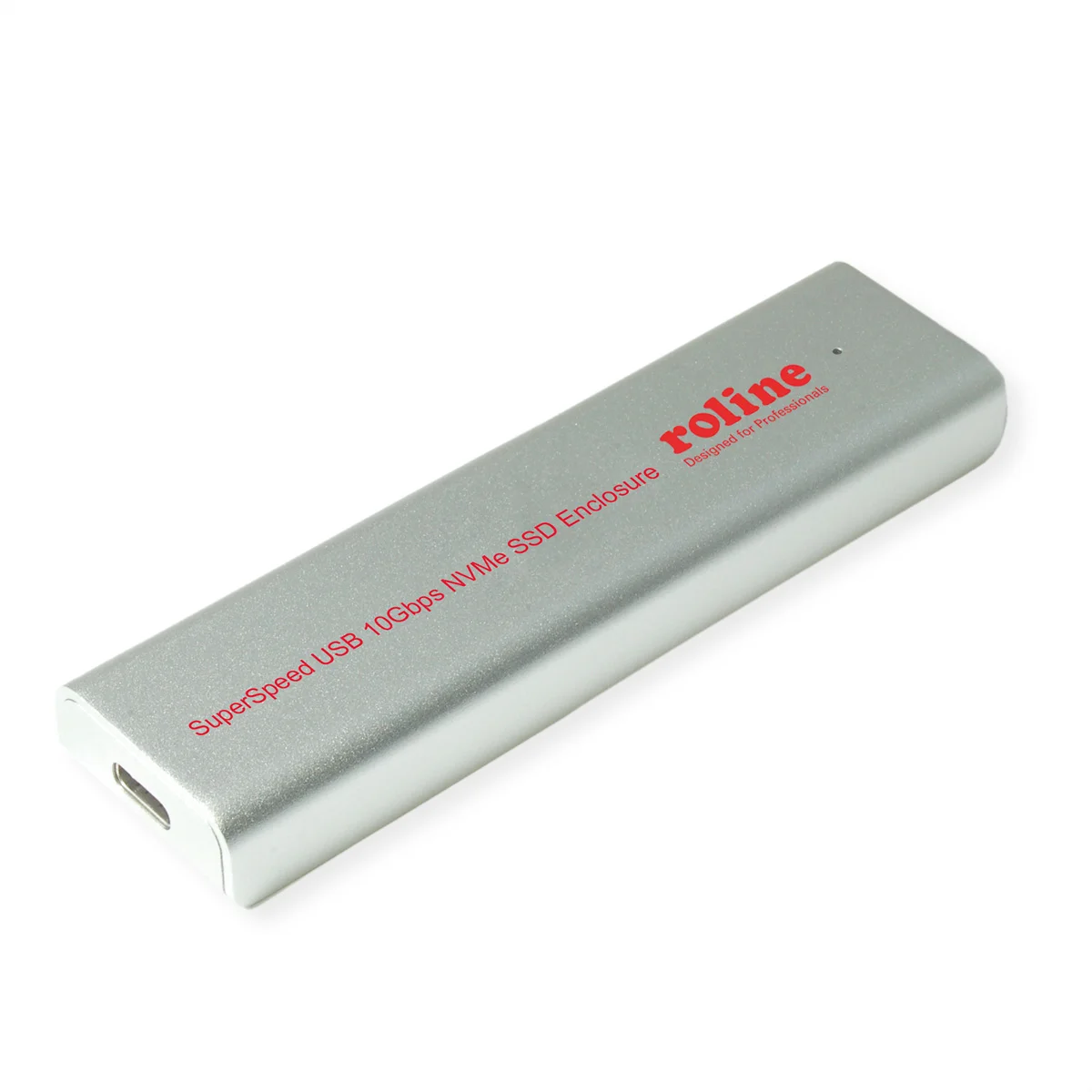 ROLINE Externes SSD-Gehäuse, M.2, NVMe zu USB 3.2 Gen 2 Typ C