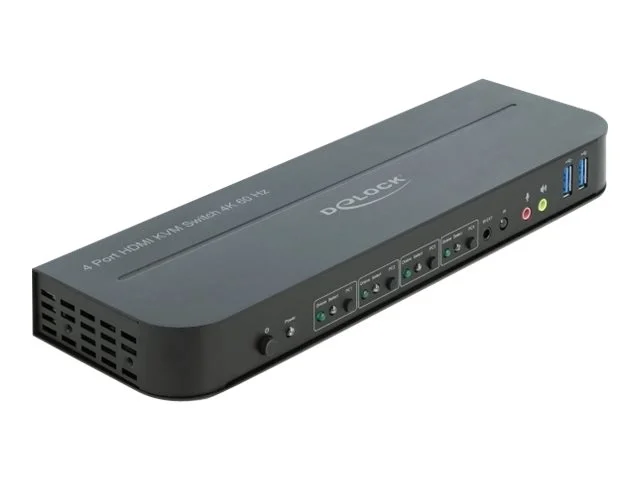 DELOCK HDMI KVM Switch 4K 60Hz USB Audio