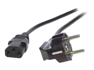EFB Netzkabel auf C13 90Grad 3m schwarz