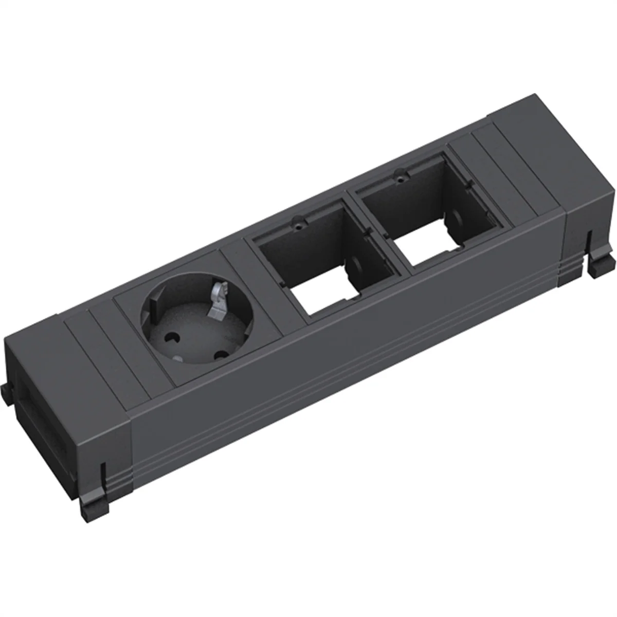 BACHMANN POWER FRAME 1xCEE7/3 2xCM, Kunststoffprofil 0,2m GST18