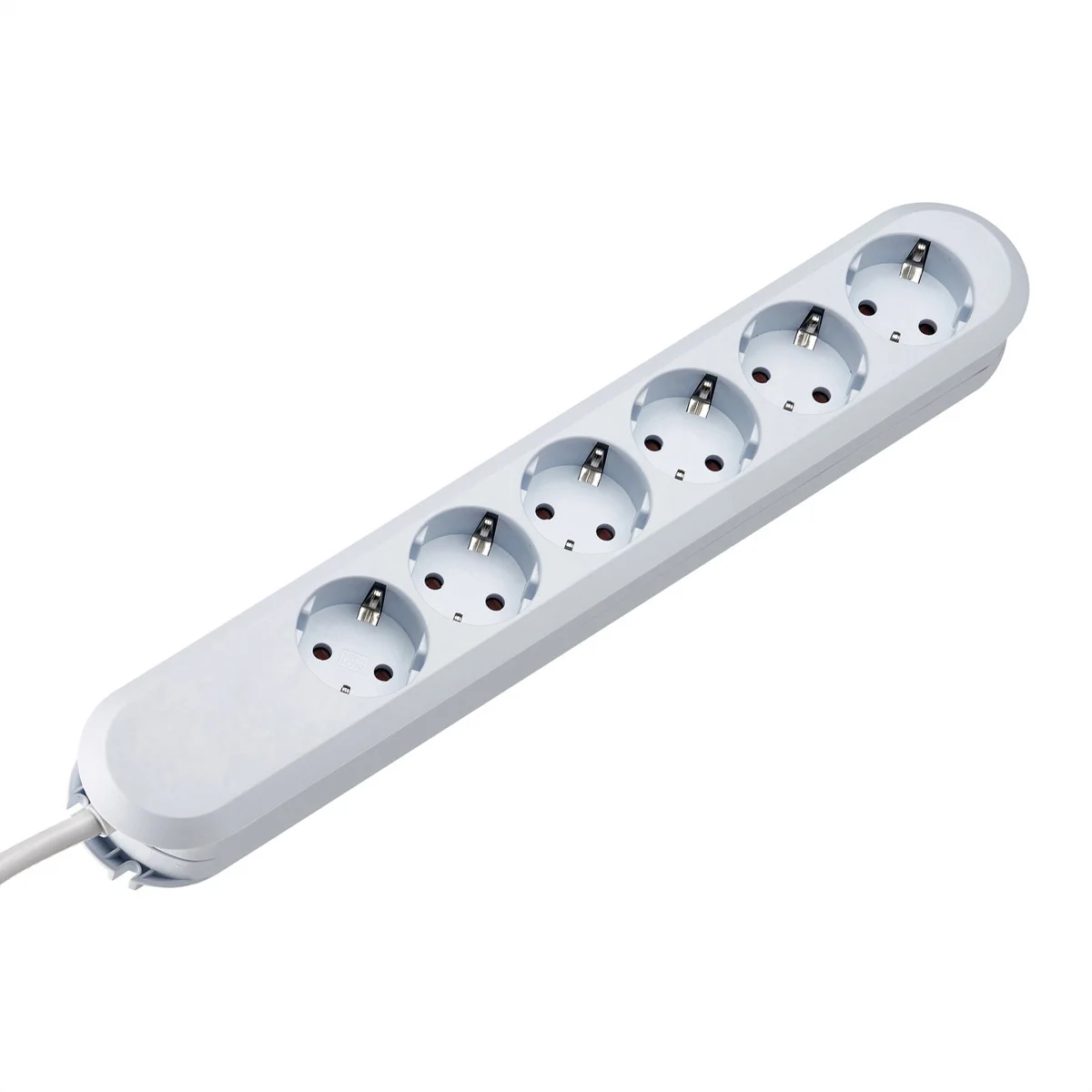 BACHMANN SMART Steckdosenleiste 6x Schutzkontakt, weiß, 1,5 m