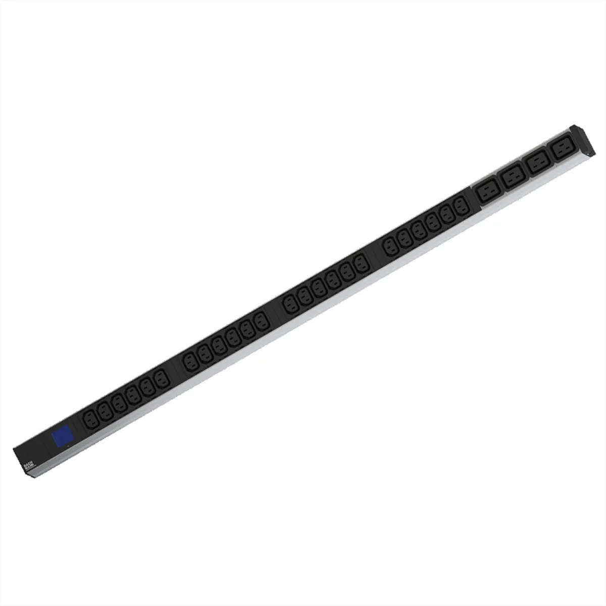 BACHMANN BN0500 19" PDU 1HE 24xC13 4xC19, Leistungsmessung, Anschluss CEE 16, blau