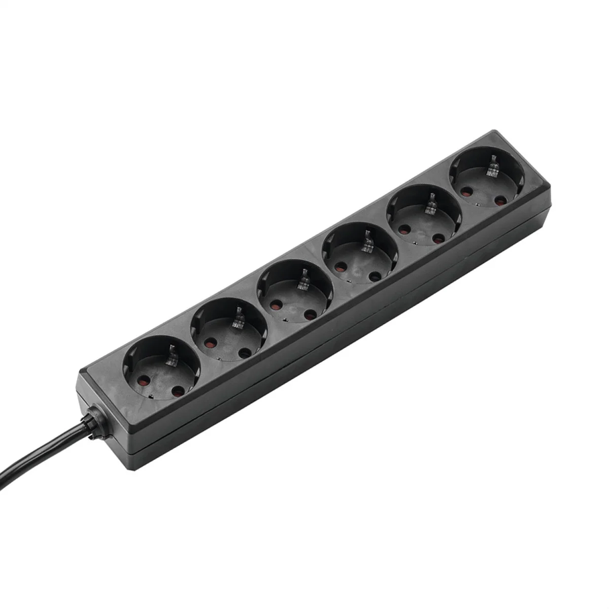 BACHMANN SELLY Steckdosenleiste 6x Schutzkontakt, schwarz, 1,5 m