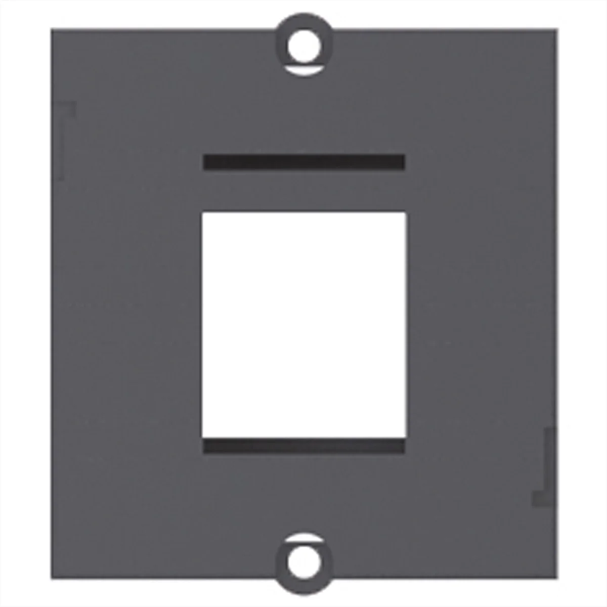 BACHMANN Custom Modul Rahmen 1x Keystone, schwarz