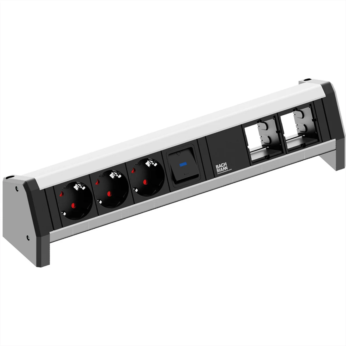 BACHMANN DESK 1x Schalter 3x Schutzkontakt 2x ABD GST18