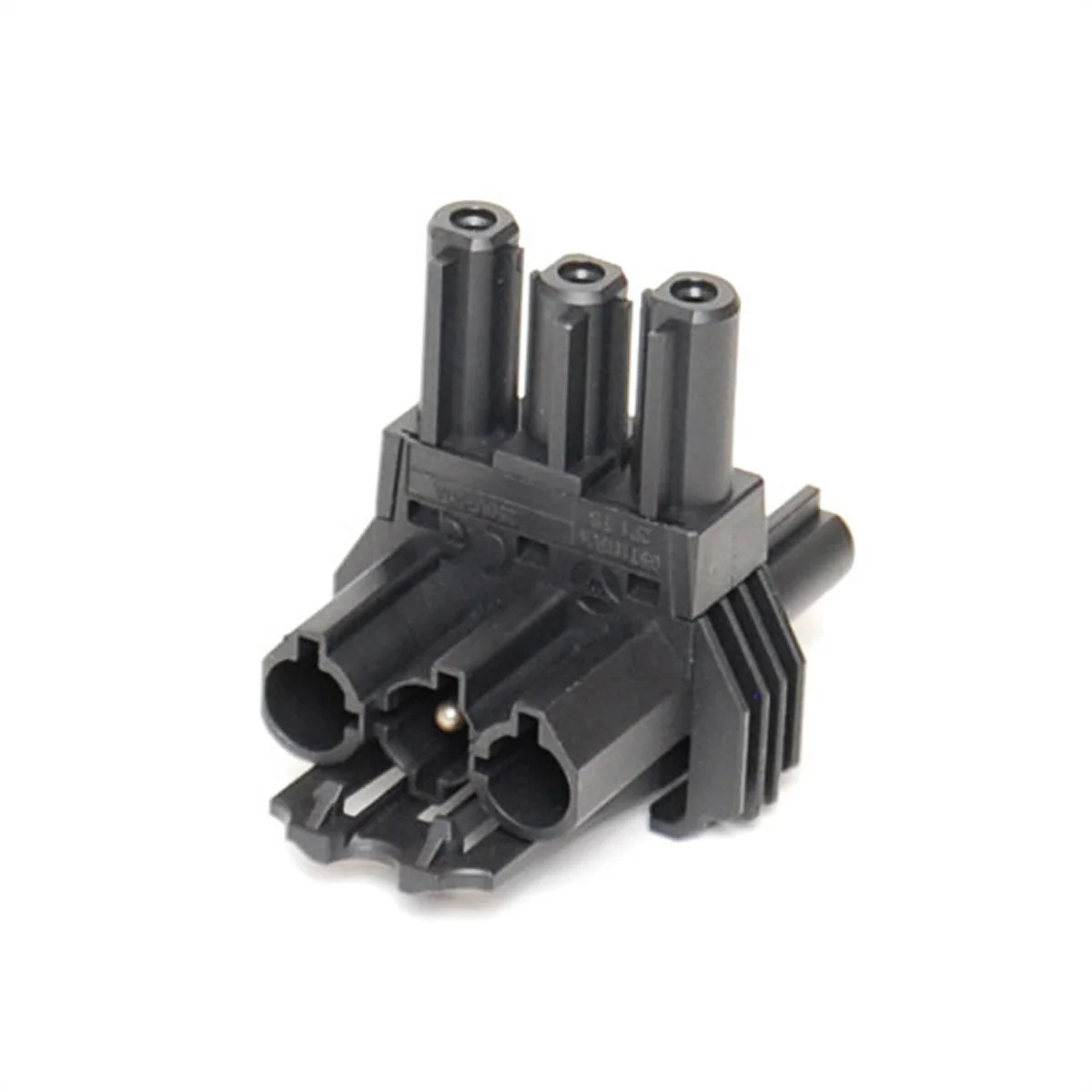 BACHMANN Verteilerblock WIELAND GST18 1xIn/2xOut, mit Befestigungsmöglichkeit, schwarz