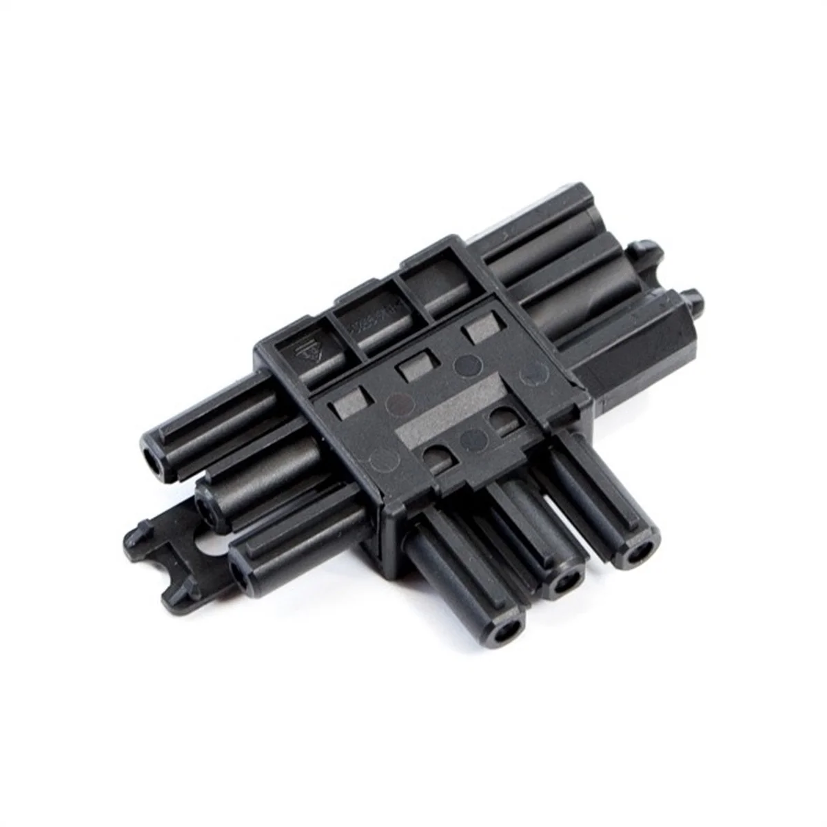 BACHMANN Verteilerblock WIELAND GST18 1xIn/2xOut, flach, schwarz