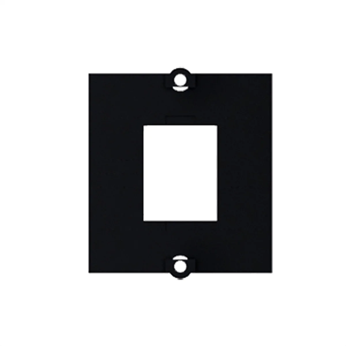 BACHMANN Custom Modul Rahmen für 1x Keystone, mit Metallhalterung, schwarz