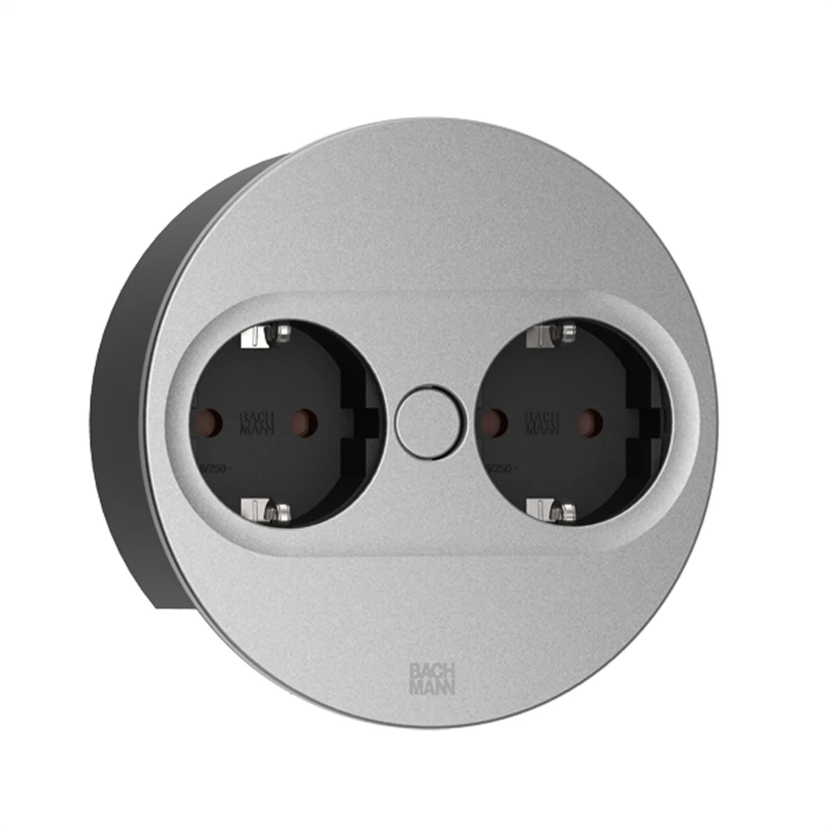 BACHMANN TWIST 2 2xCEE7/3 2,0m AEH silber rund