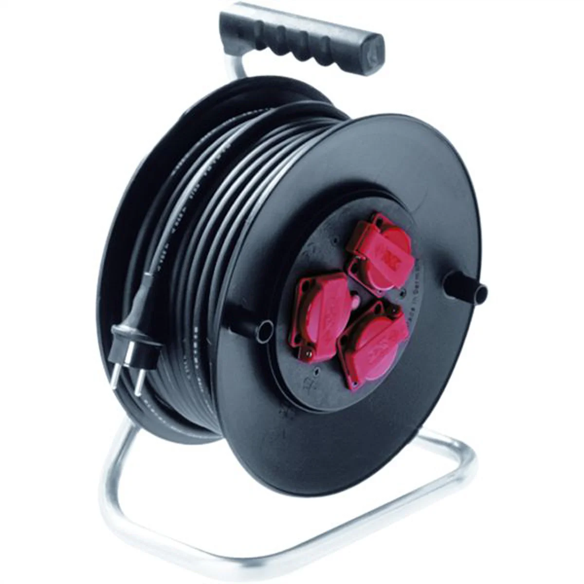 BACHMANN Schutzkontakt-Aufrollkabeltrommel 3fach 230VAC, IP44, 40 m