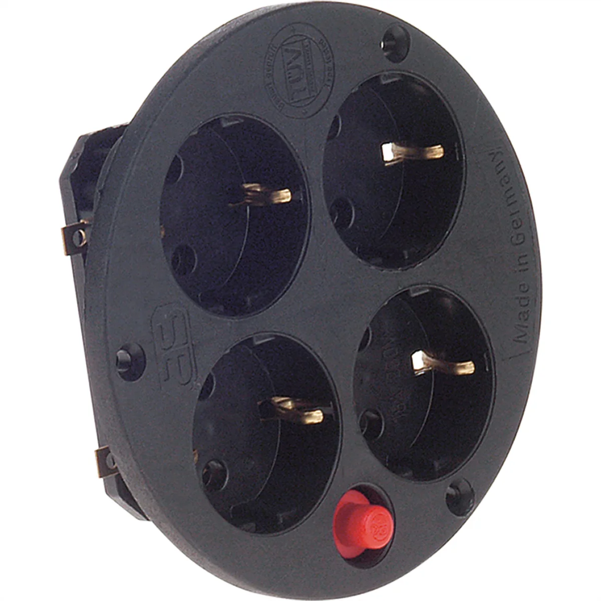 BACHMANN Steckdoseneinsatz 4-fach S, Steckdoseneinsatz 4f o.Deckel, Thermosch.