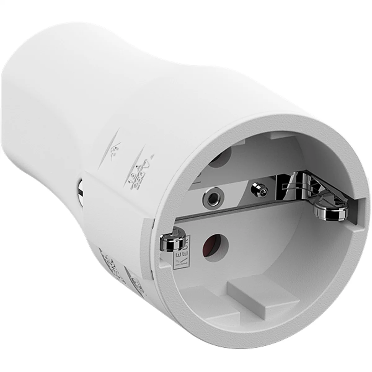 BACHMANN Montagekupplung weiß, CEE 7/3 2-polig mit Schutzkontakt