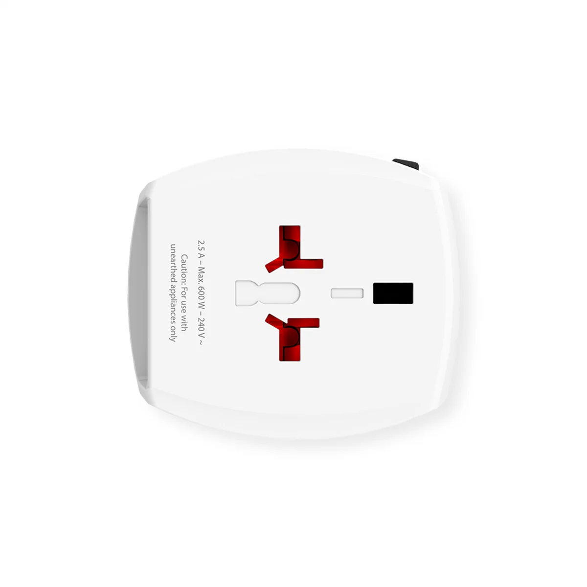 Skross MUV USB 2xA Universal 2-poliger Reiseadapter, Weltweit