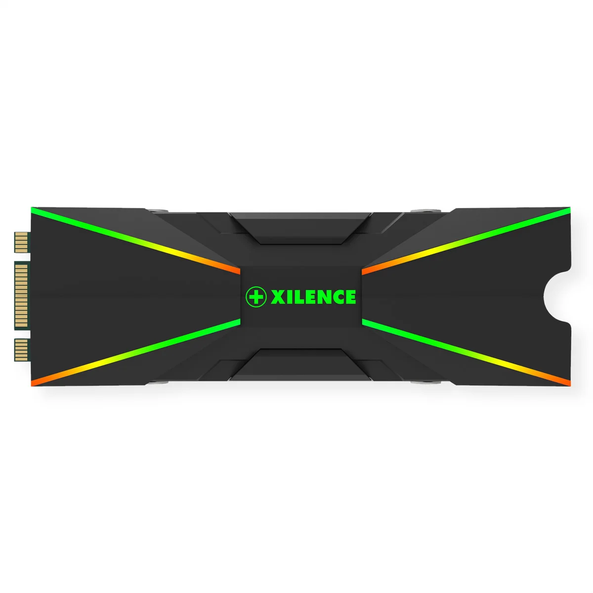 Xilence M2SSD.B.ARGB M.2 2280 SSD PCIe NVMe/SATA Kühler, 3PIN ARGB 5V, Passiv