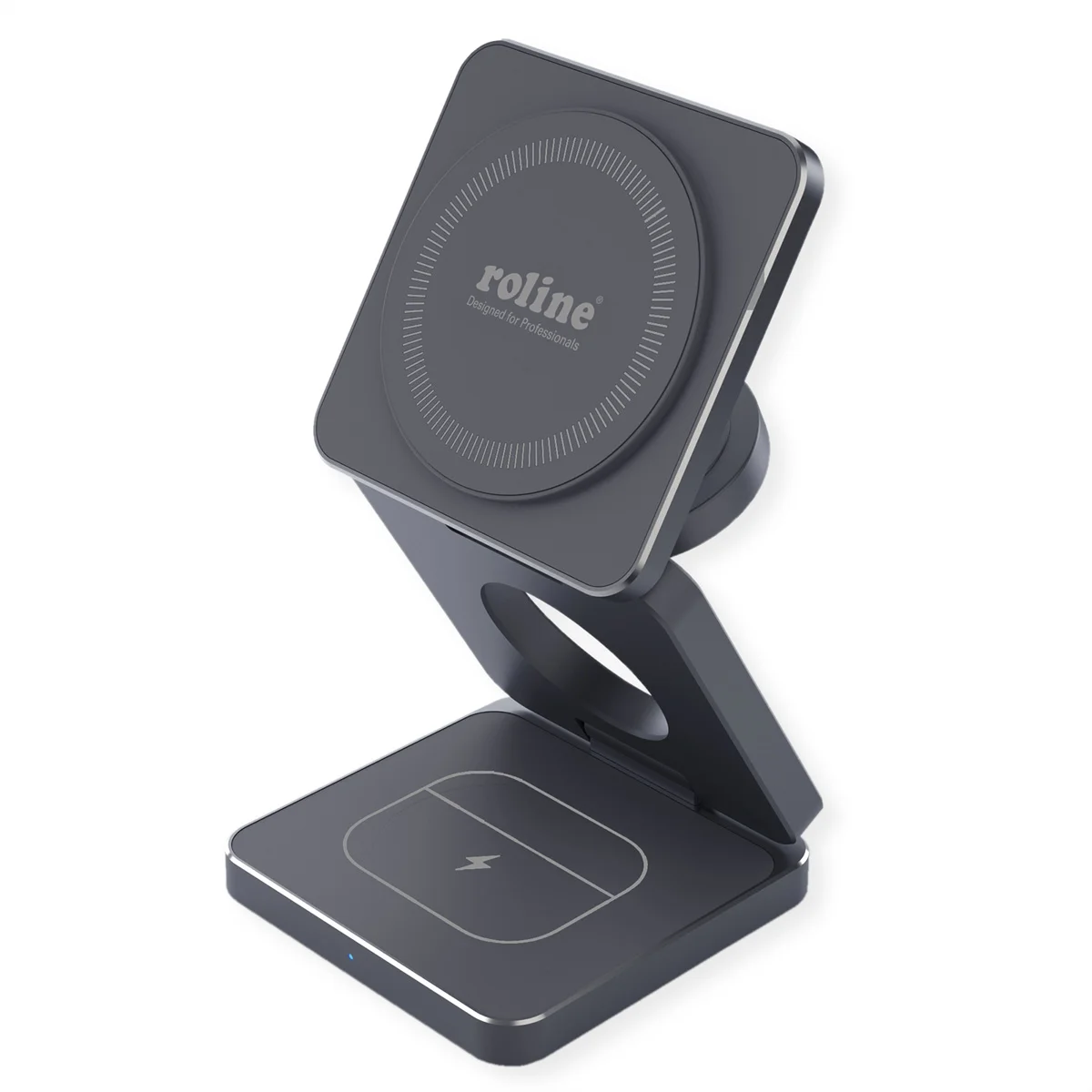 ROLINE 3-in-1 Induktions-Ladestation, faltbar, für Samsung