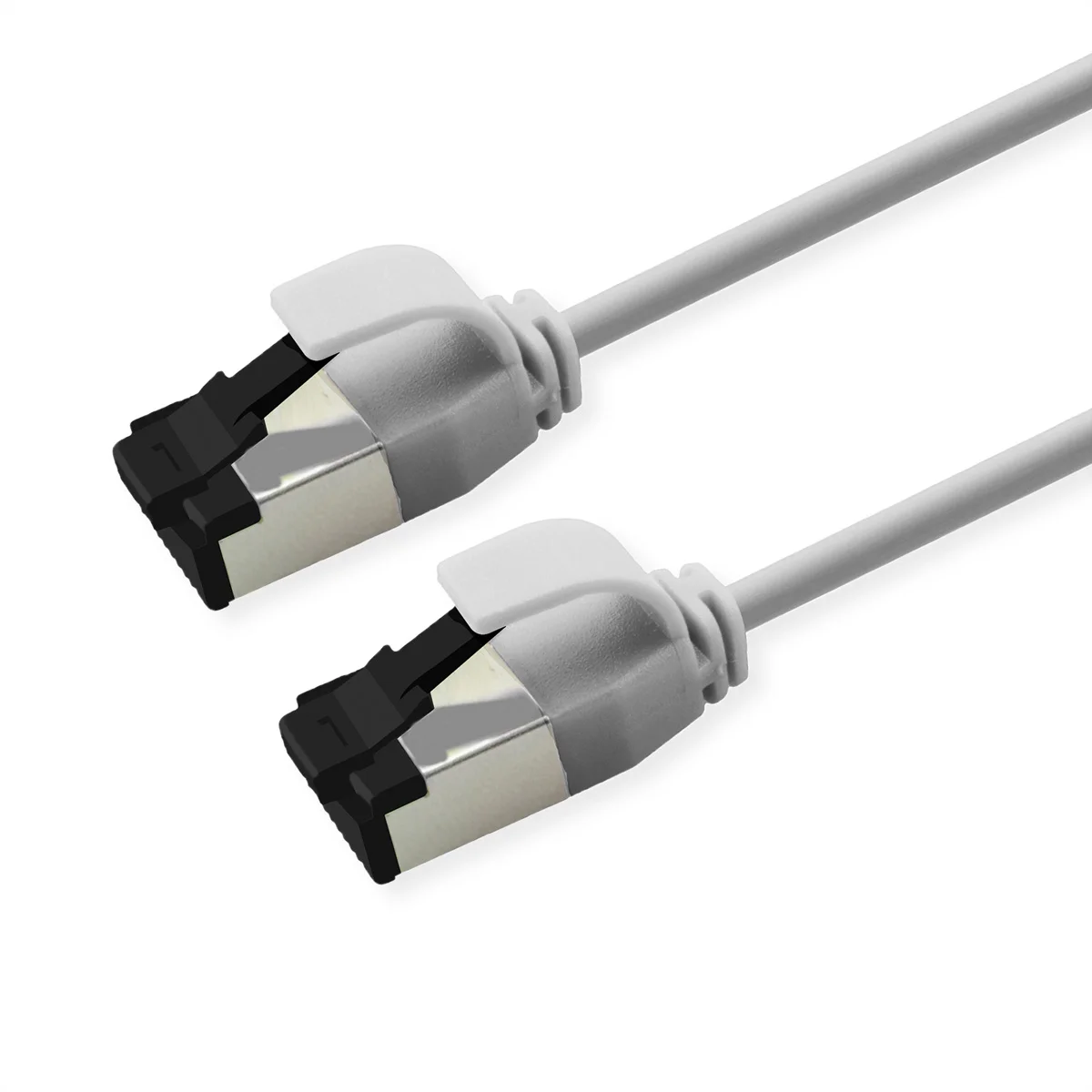 ROLINE U/FTP Patchkabel Cat.8 (Class I), slim, LSOH, Litzendraht, grau, 0,15 m
