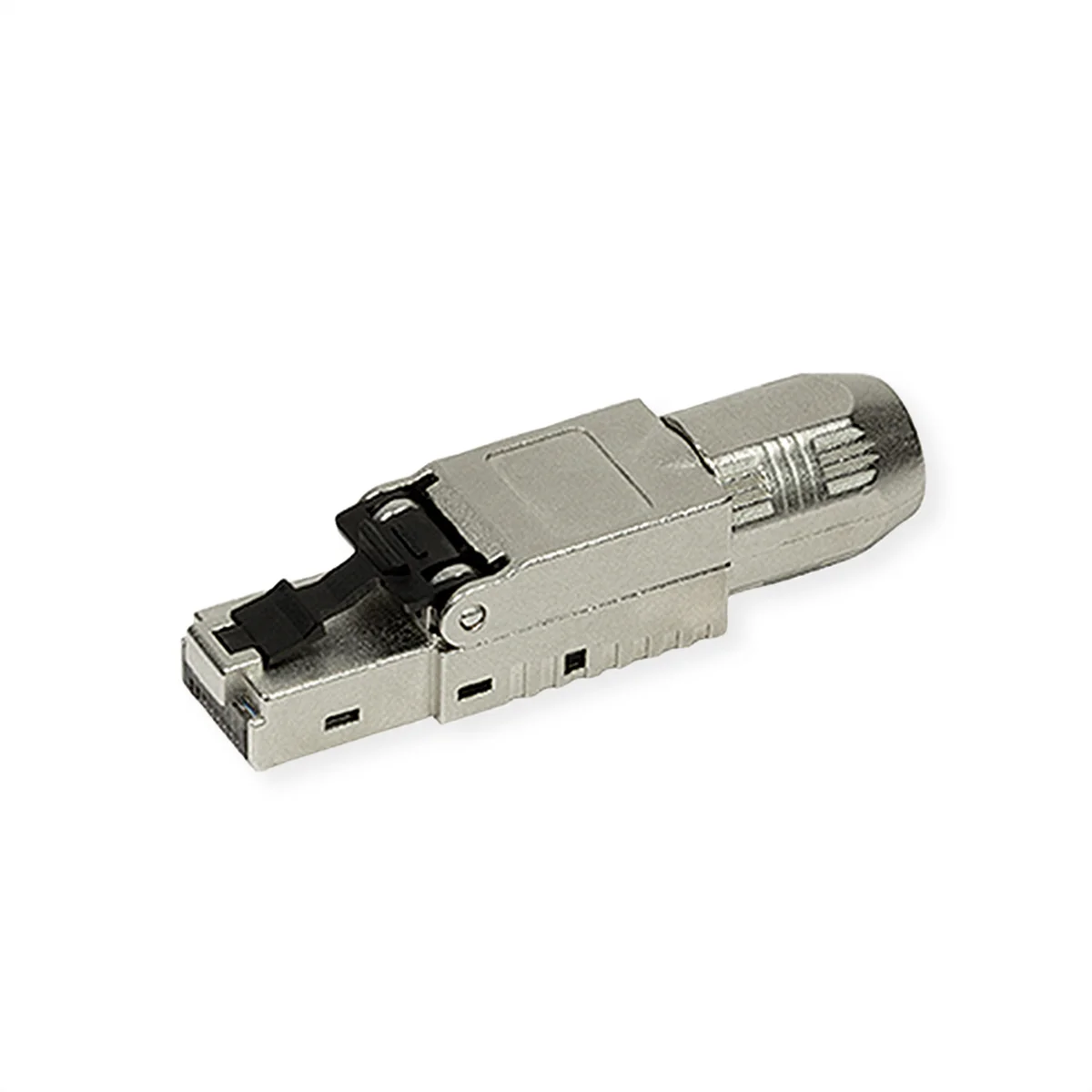 ROLINE feldkonfektionierbarer RJ-45 Stecker Cat.6A (Class EA), STP, silberfarben