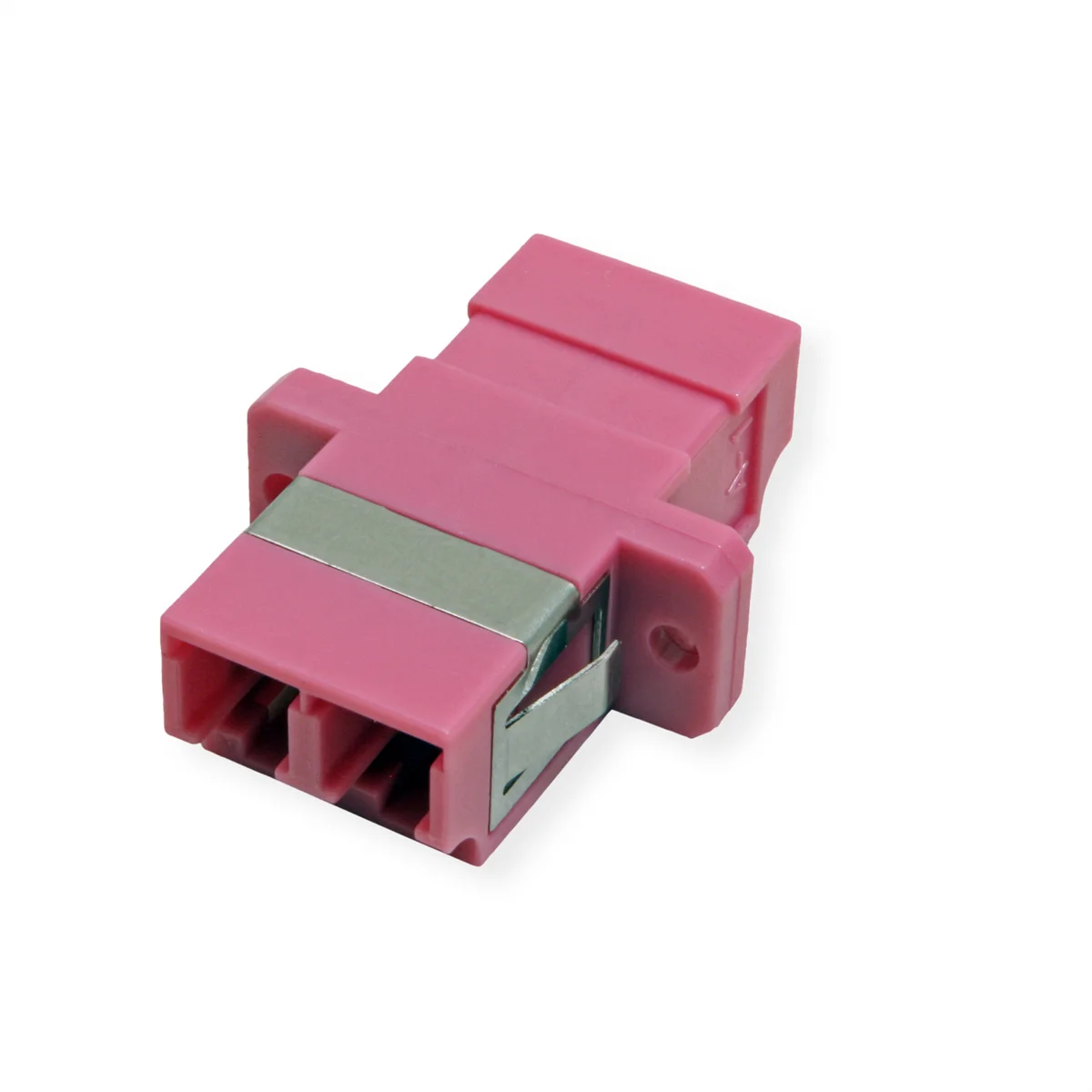 LWL-Kupplung MM OM4, LC/LC duplex, violett