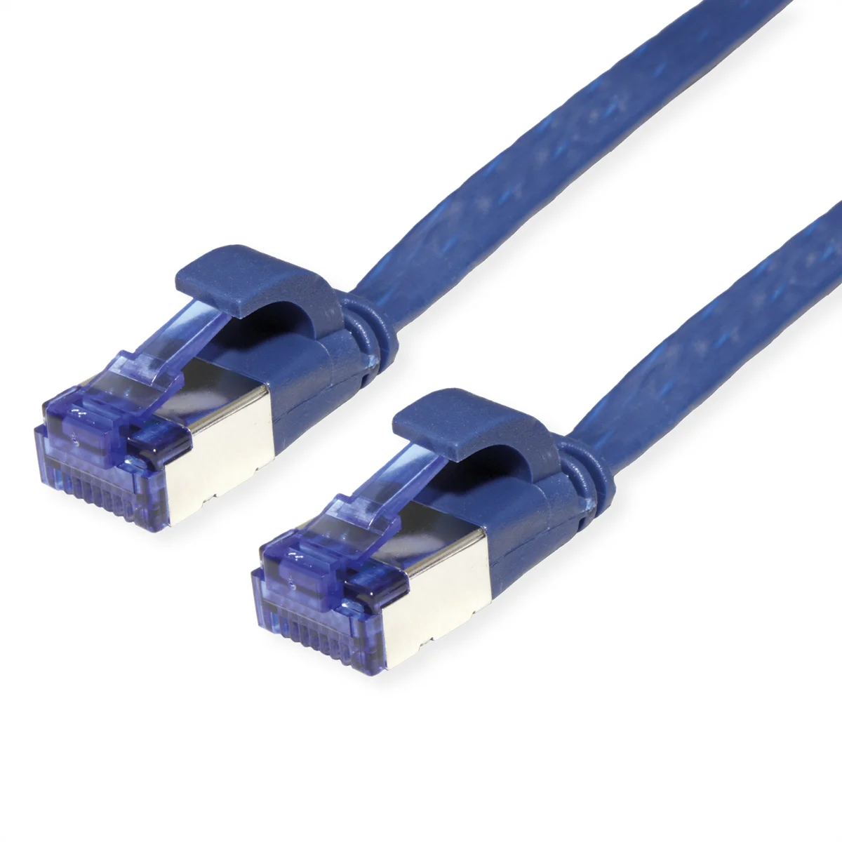 VALUE Patchkabel Cat.6A (Class EA) FTP, extra-flach, blau, 2 m