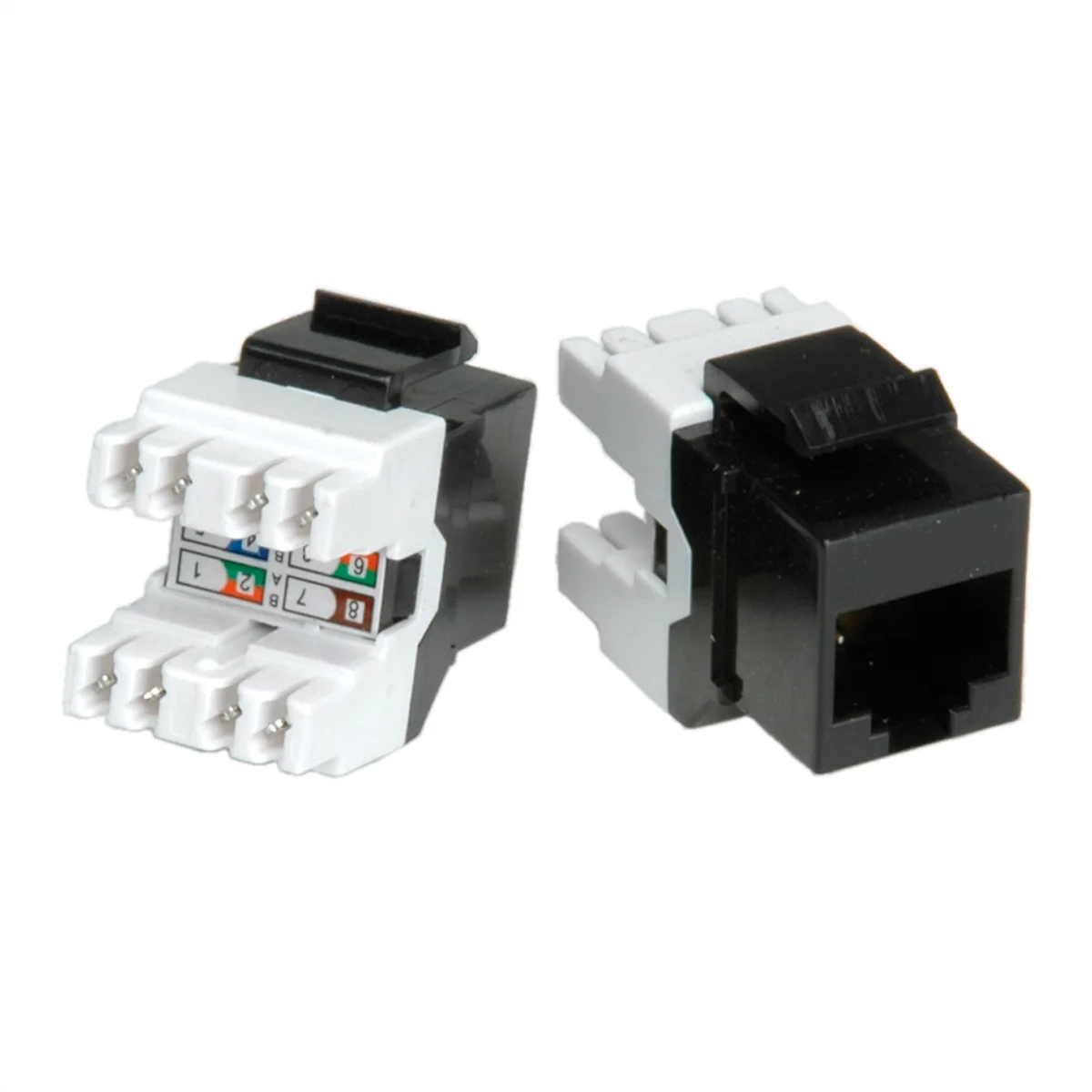 ROLINE Cat.5e (Class D) Keystone, RJ-45, ungeschirmt, schwarz