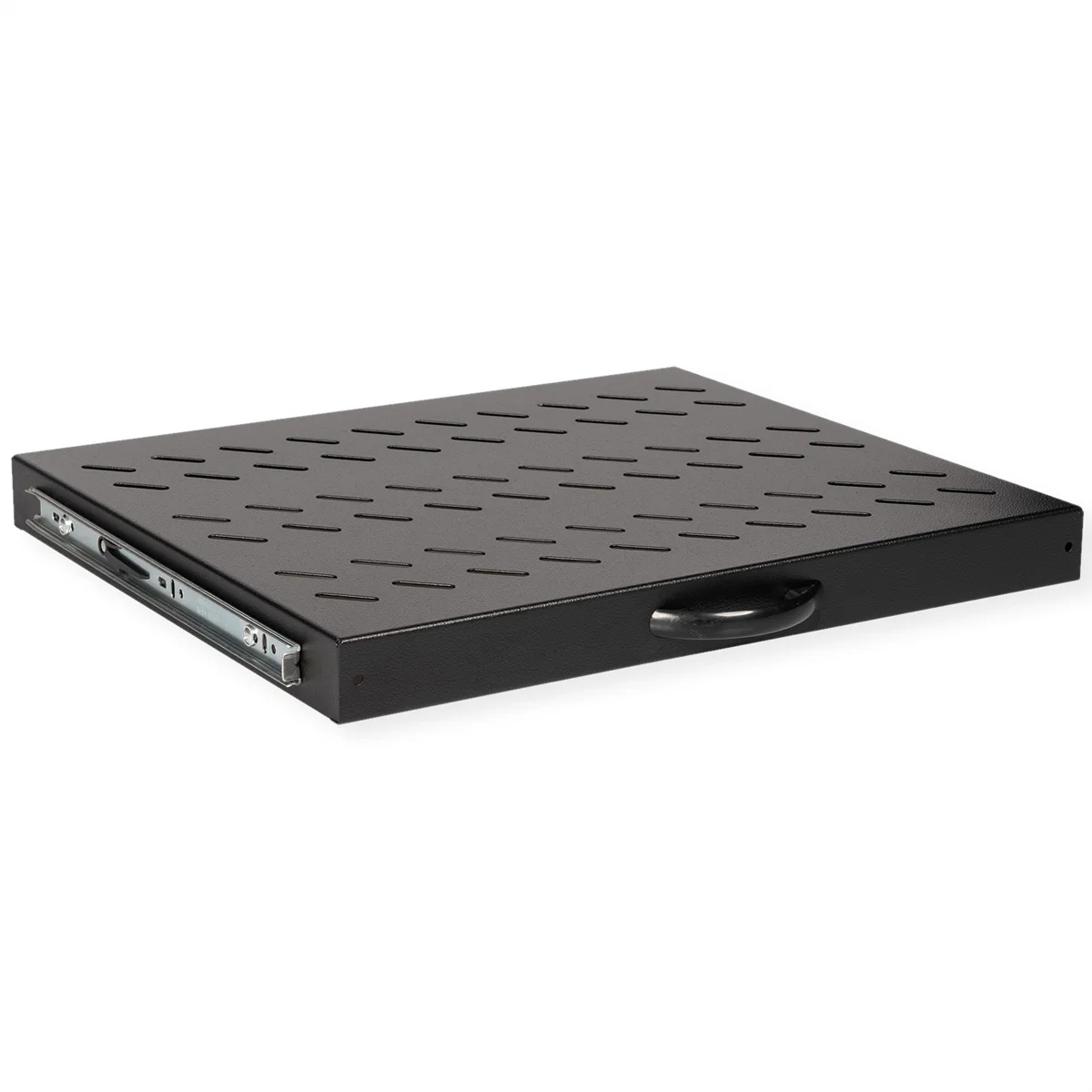 ROLINE 19-Zoll Fachboden 1 HE, ausziehbar 350 T 25 kg schwarz