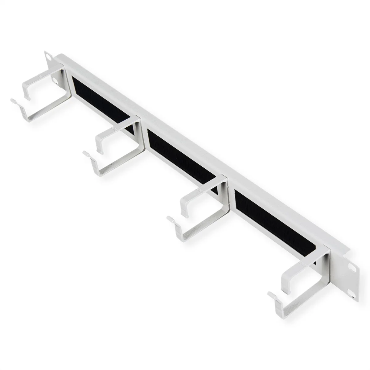 ROLINE 19-Zoll Rangierpanel 1 HE, mit Bürstenleiste 44x60mm grau