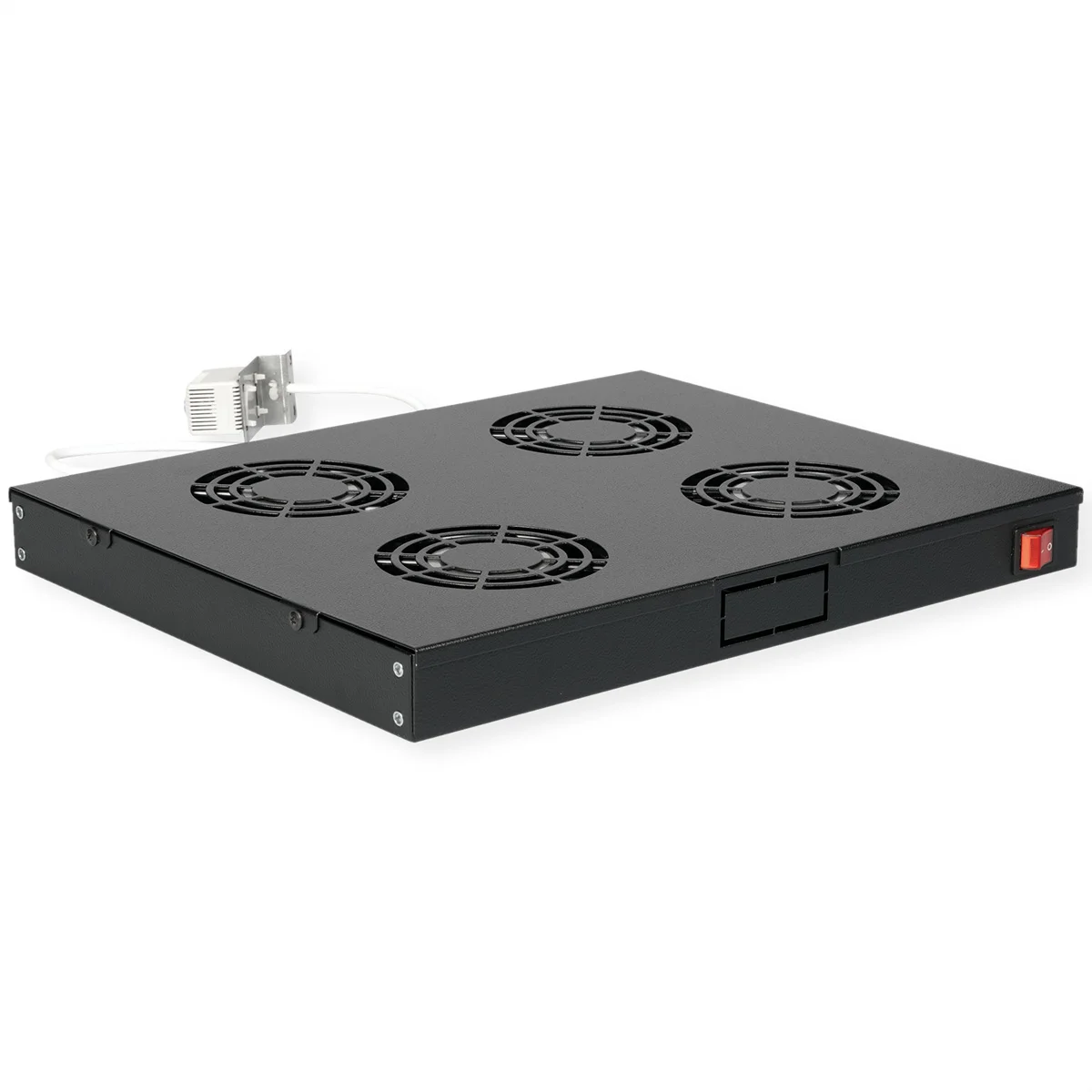 ROLINE 19-Zoll Lüftereinheit 4 Lüfter, Thermostat schwarz