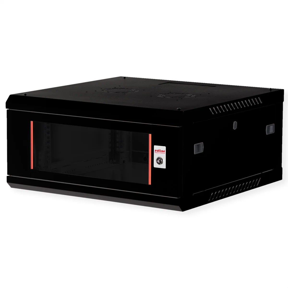ROLINE 19-Zoll Wandgehäuse Basic Plus 4HE, 600x600 BxT schwarz