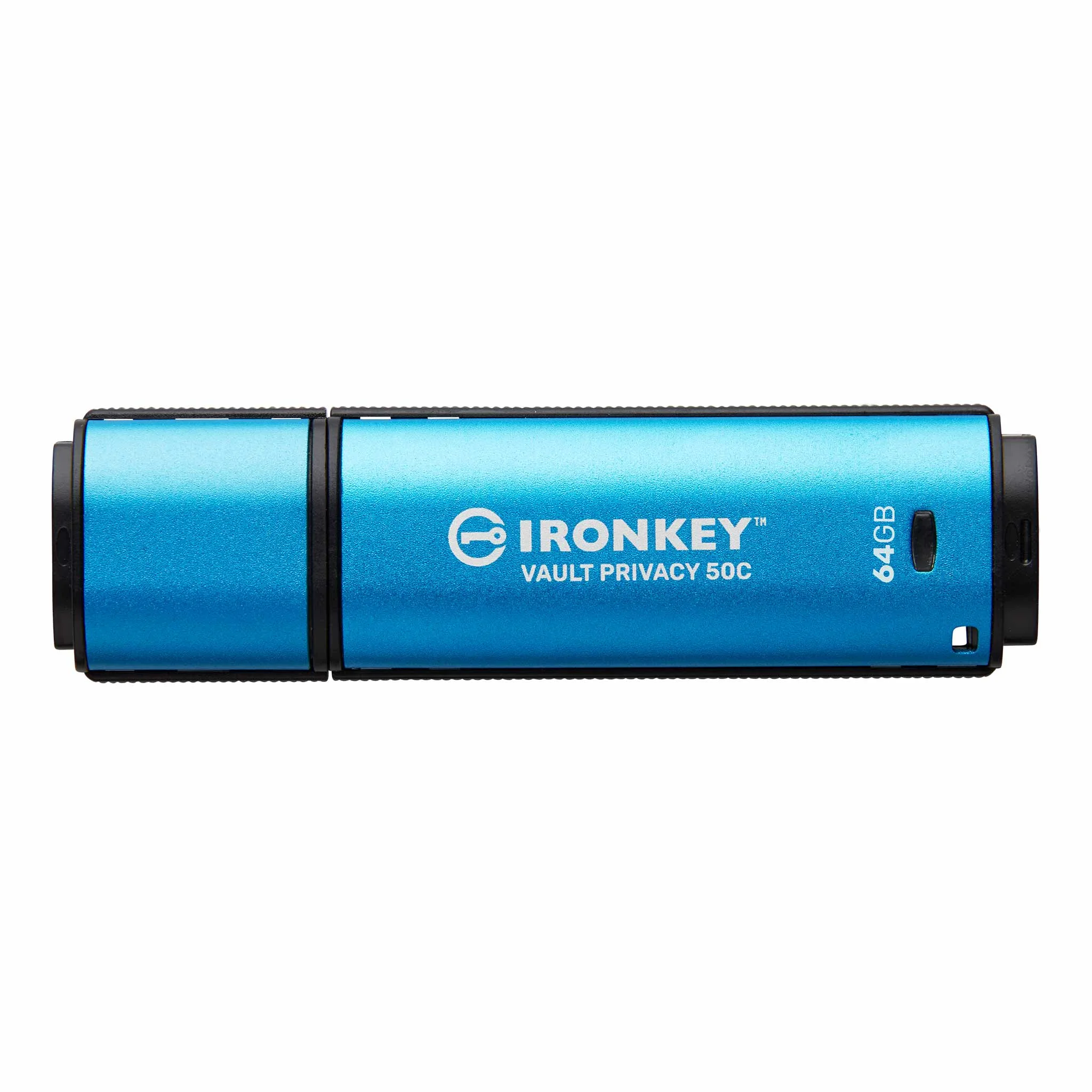 Kingston Technology IronKey VP50 USB-Stick 64 GB USB Typ-C 3.2 Gen 1 (3.1 Gen 1) Schwarz, Blau