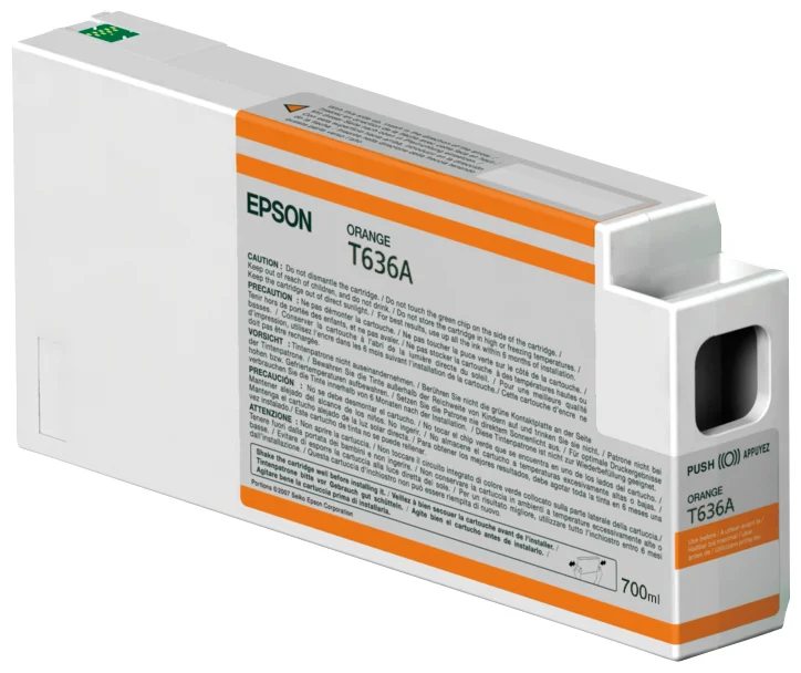 Epson Singlepack Orange T636A00 UltraChrome HDR, 700 ml