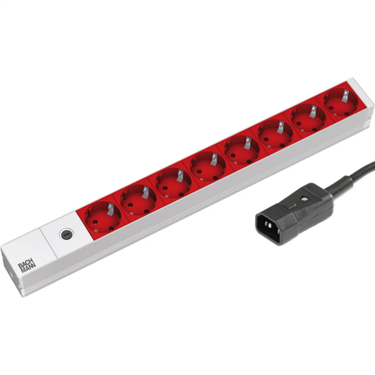 BACHMANN 19" Steckdosenleiste 8-fach, 2300W, IEC320 C14 Stecker