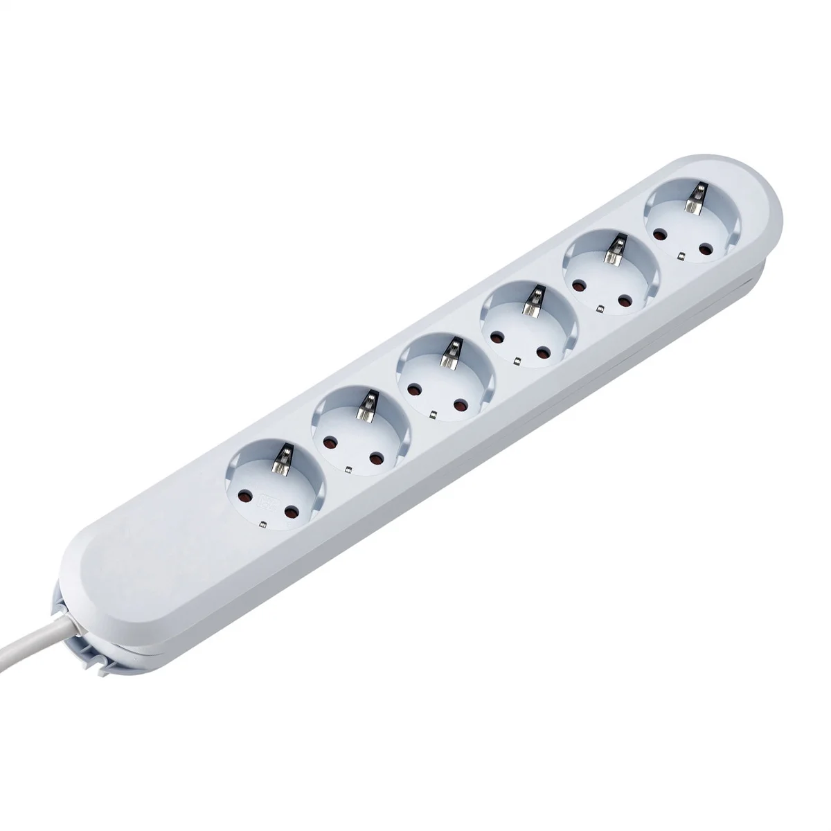 BACHMANN SMART Steckdosenleiste 6x Schutzkontakt, weiß, 5 m