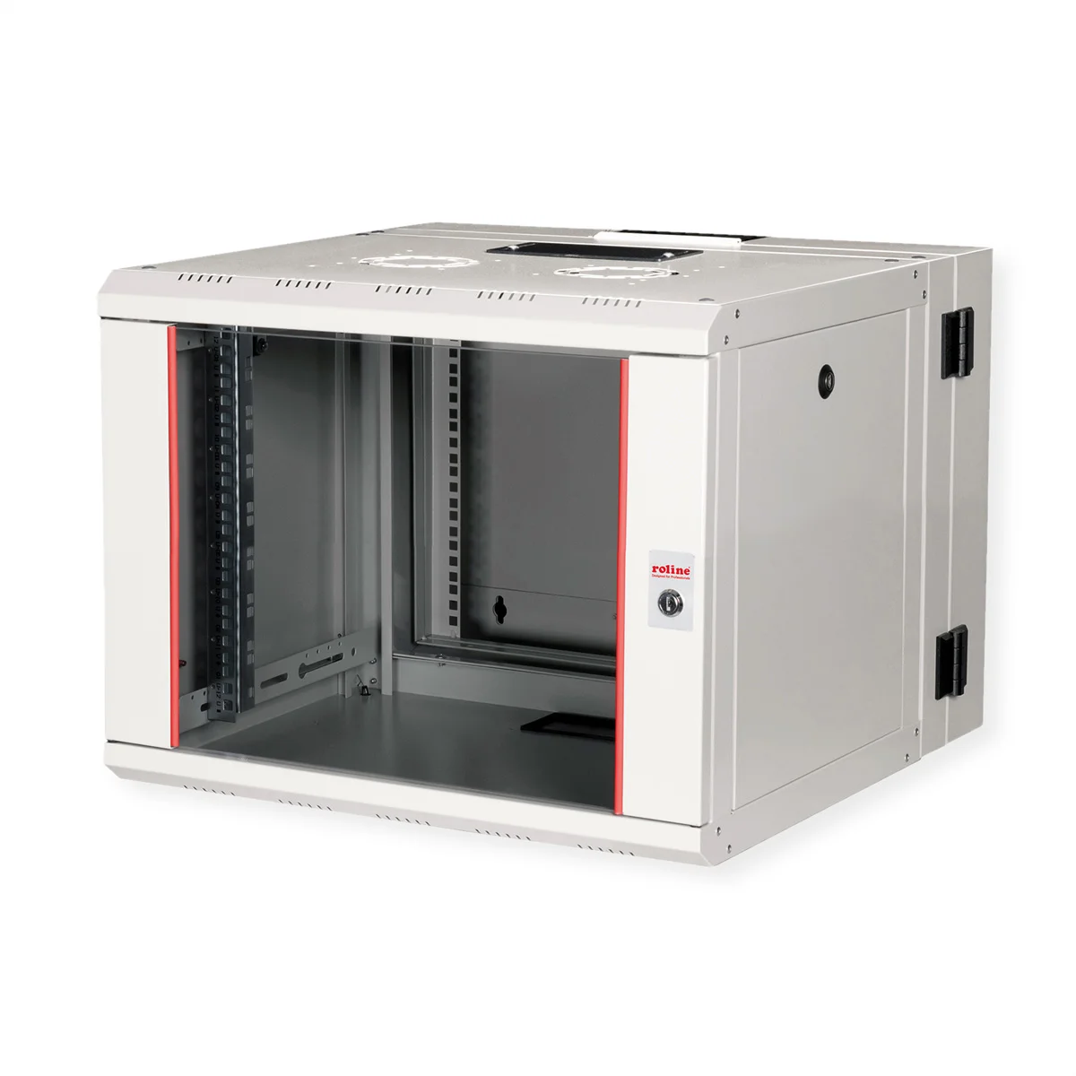 ROLINE 19-Zoll Wandgehäuse Pro 7 HE, 600x600 BxT zweiteilig schwenkbar grau