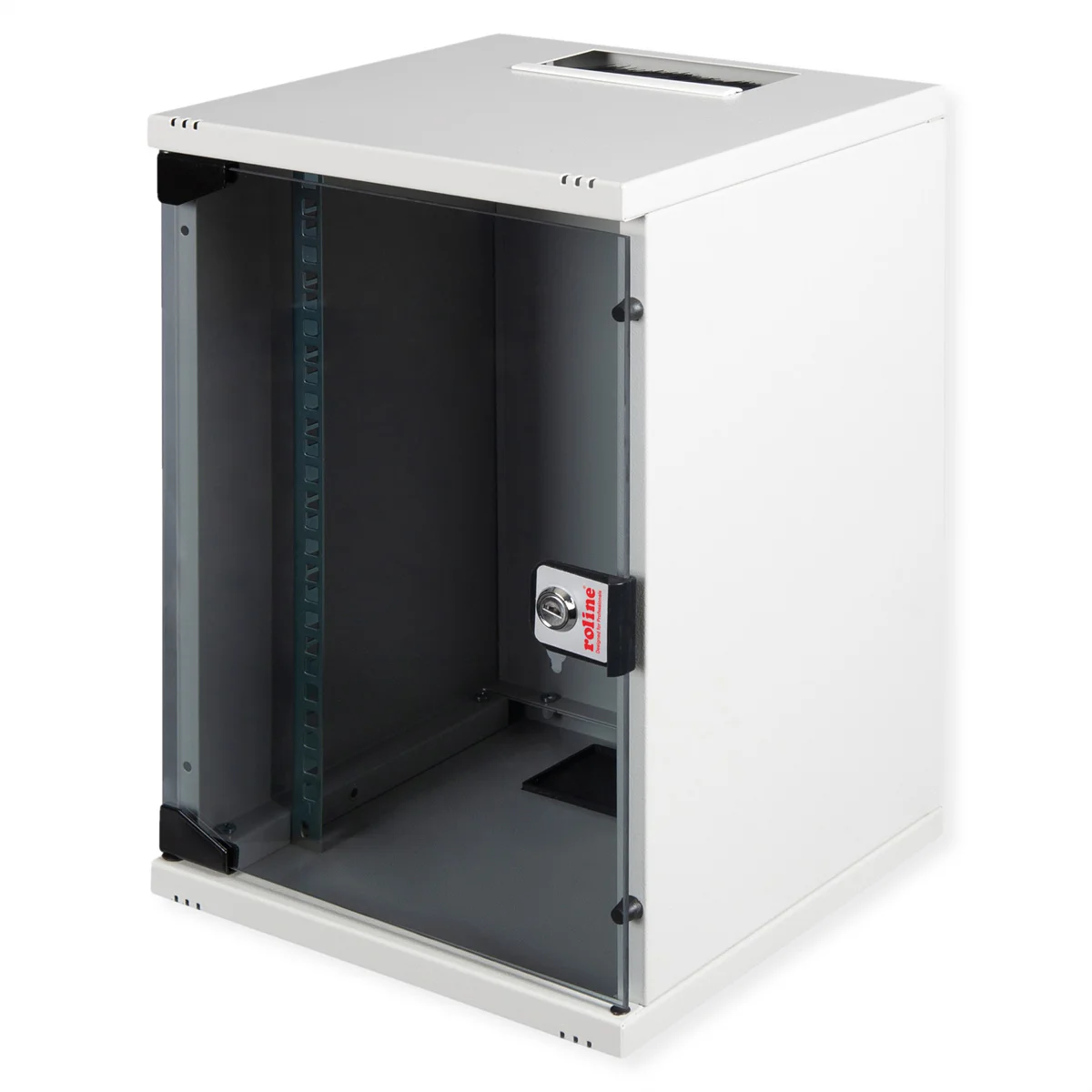 ROLINE 10-Zoll Wandgehäuse 9 HE, 312x300 BxT grau