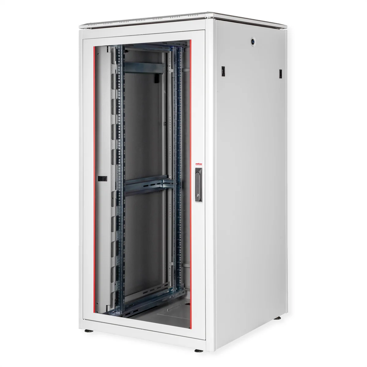 ROLINE 19-Zoll Netzwerkschrank Pro 32 HE, 800x800 BxT Glastür grau