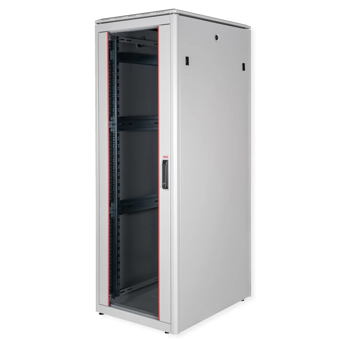 ROLINE 19-Zoll Netzwerkschrank Pro 36 HE, 600x800 BxT Glastür grau