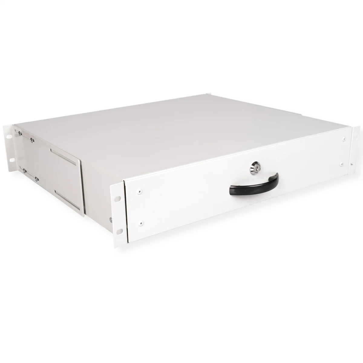 ROLINE 19-Zoll Tastatureinschub 2 HE, 400 T abschließbar grau