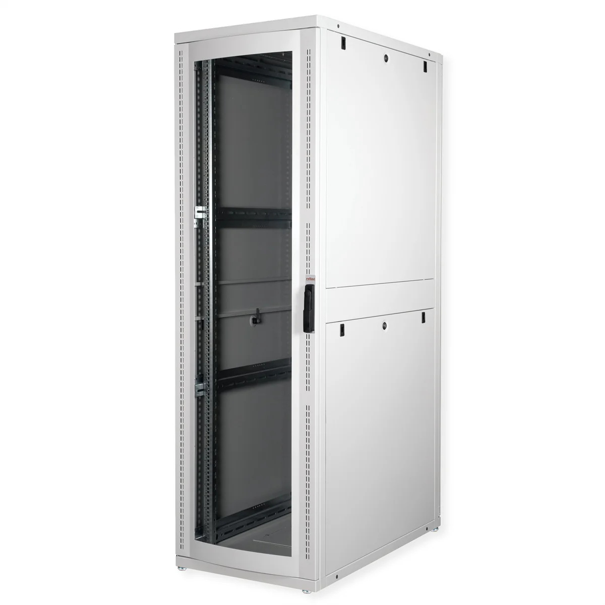 ROLINE 19-Zoll Serverschrank Pro 42 HE, 600x1000 BxT grau Plexiglas