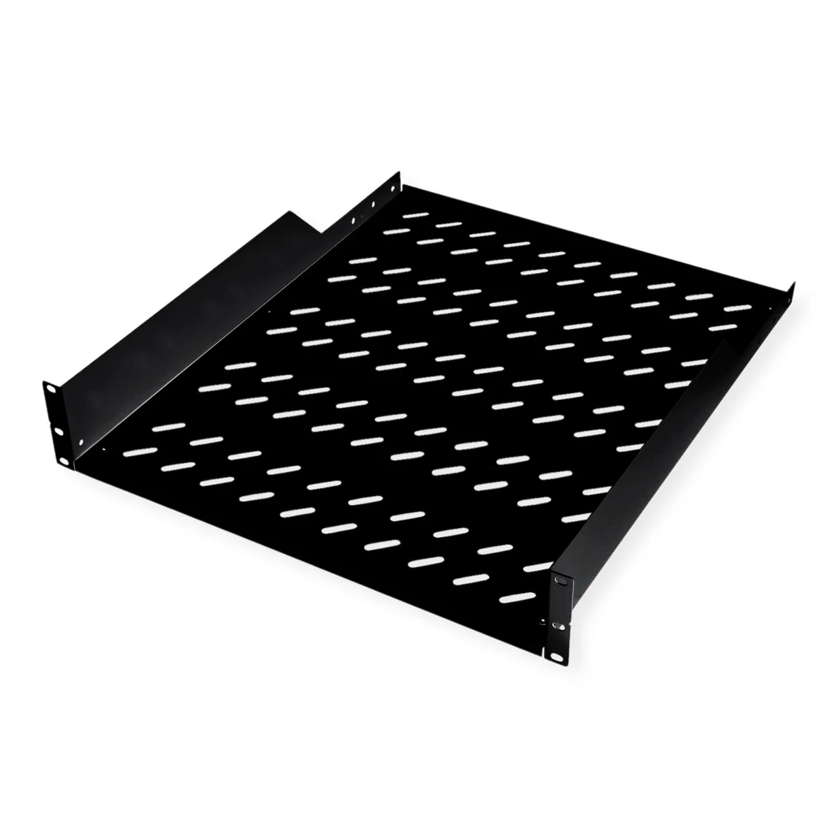 ROLINE 19-Zoll Fachboden 2 HE 550 T, 25kg Tragkraft schwarz