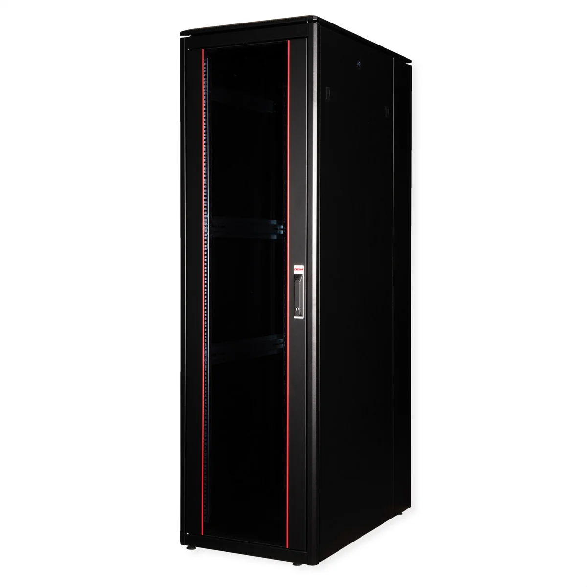 ROLINE 19-Zoll Netzwerkschrank Pro 42 HE, 600x1000 BxT Glastür schwarz