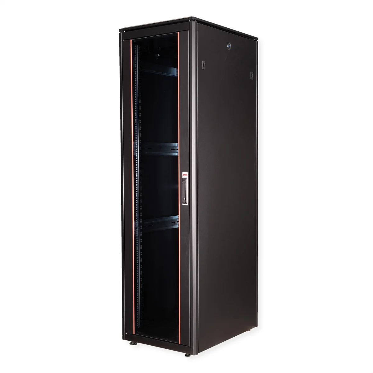 ROLINE 19-Zoll Netzwerkschrank Pro 47 HE, 600x800 BxT Glastür schwarz