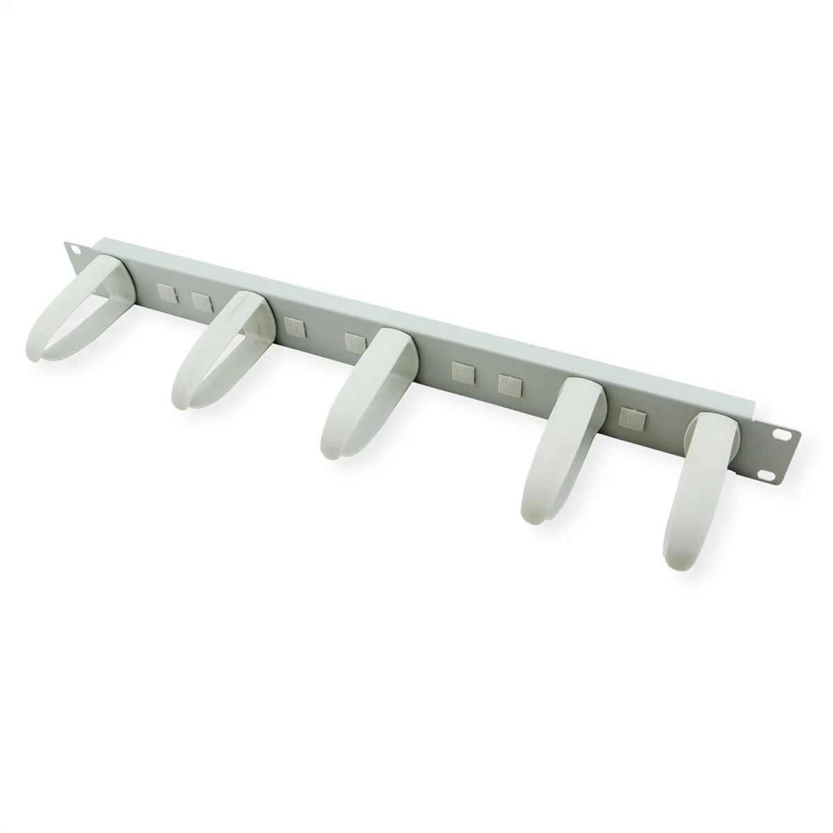 VALUE 19-Zoll-Frontplatte 1HE mit 5 Kabelösen, grau