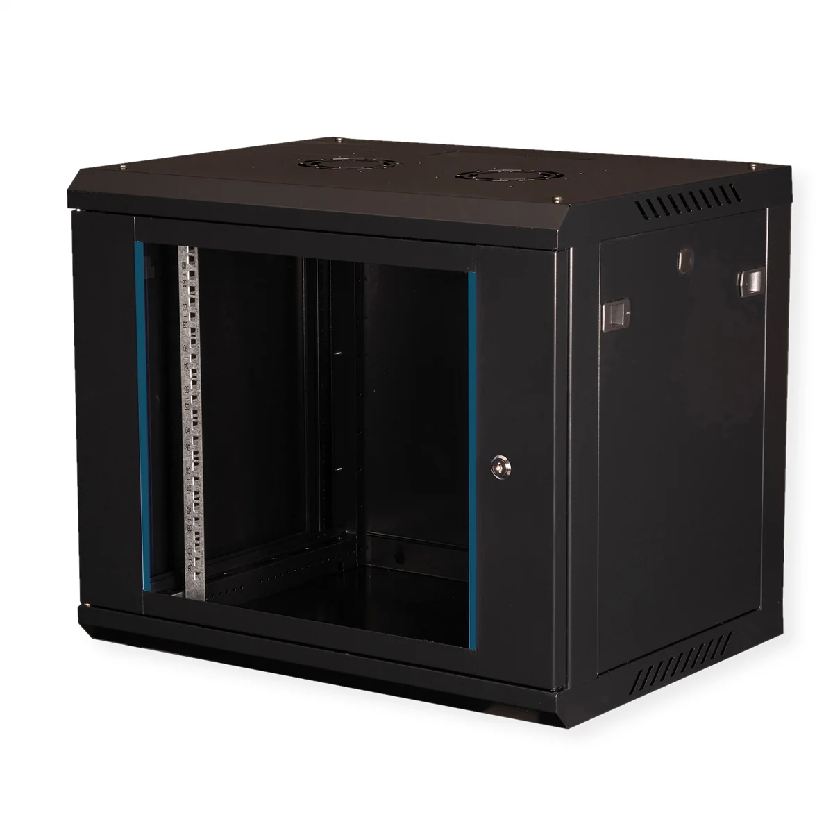 VALUE 19-Zoll Wandgehäuse 9HE, 600x450mm schwarz, Bausatz