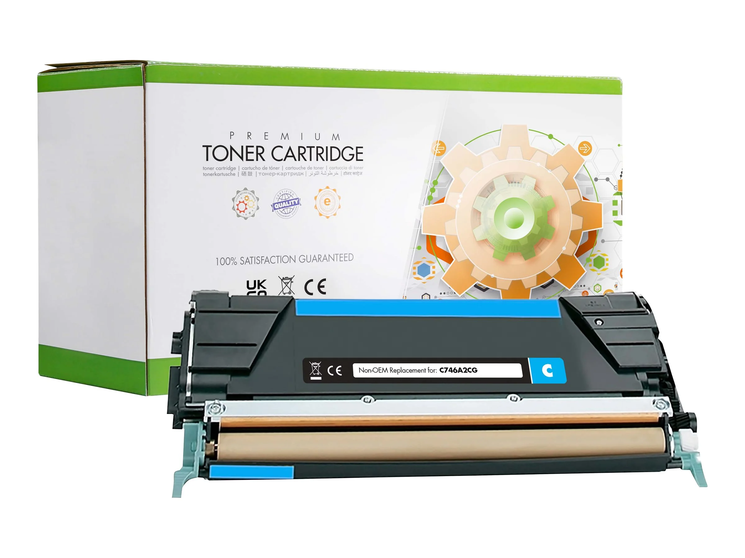 STATIC cartr Lexmark C746A1CG cyn reman