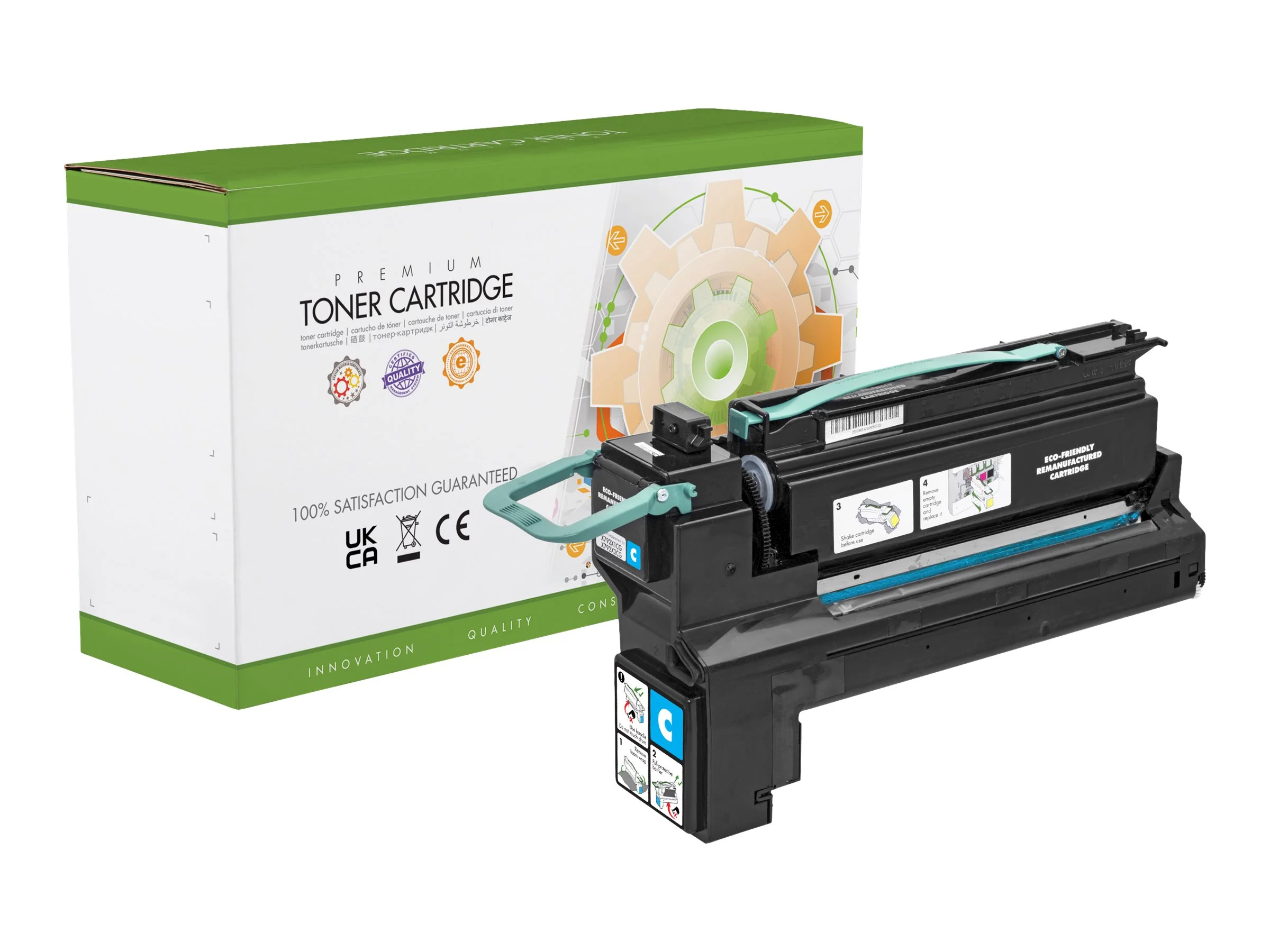 STATIC cartr Lexmark C792X1CG cyn reman