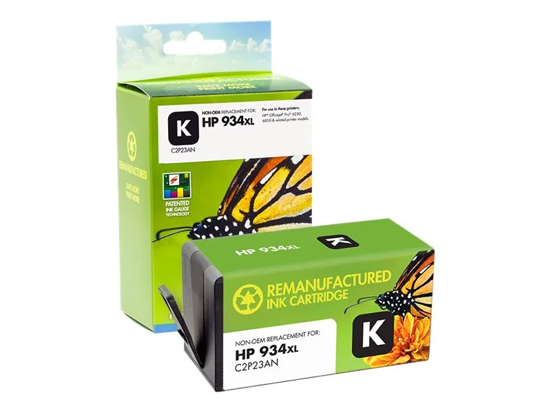 STATIC Ink cartr HP C2P23A blk reman 1k