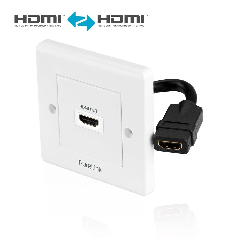 4K Premium High Speed HDMI Wandplatte 1-Port