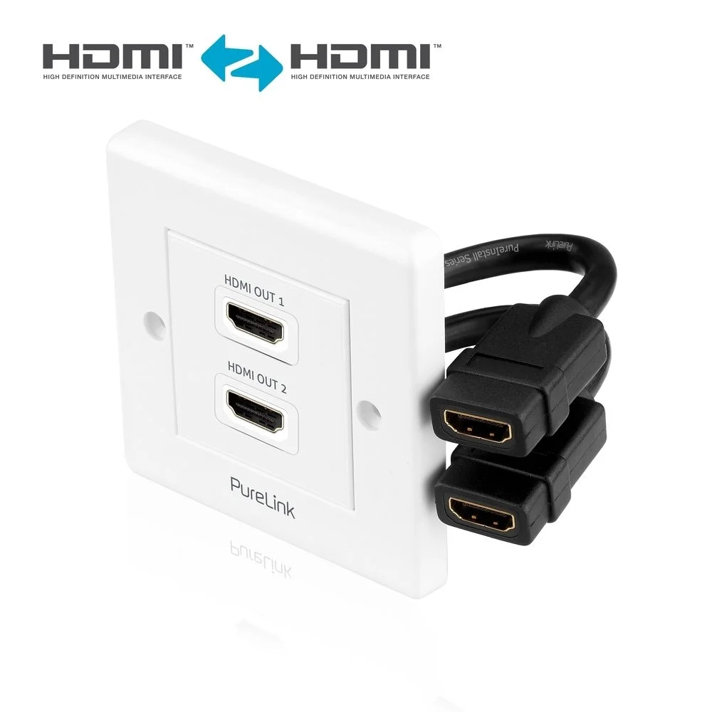 4K Premium Hochgeschwindigkeits-HDMI-Wandplatte mit 2 Anschlüssen